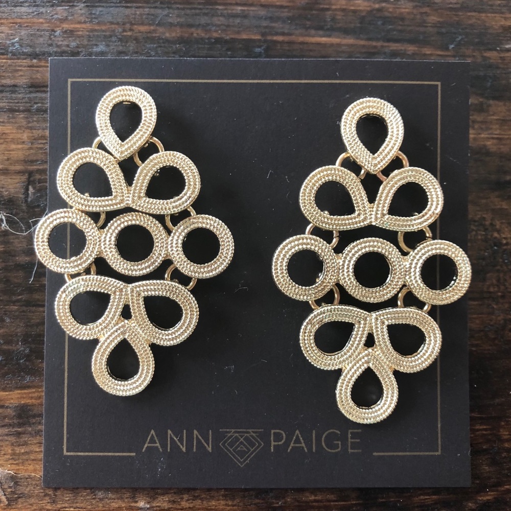 Fun Statement Earrings! Gold